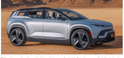 特斯拉竞争对手菲斯克明年将进入推出电动SUV