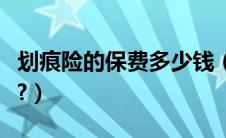 划痕险的保费多少钱（一般划痕险多少钱一年?）