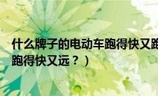 什么牌子的电动车跑得快又跑得远（老铁们哪个牌子电动车跑得快又远？）