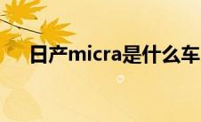 日产micra是什么车（micra是什么车）