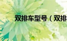 双排车型号（双排车是什么意思？）