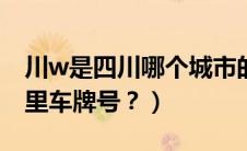 川w是四川哪个城市的车牌号（川g是四川哪里车牌号？）