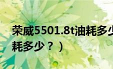 荣威5501.8t油耗多少正常（荣威5501.8t油耗多少？）