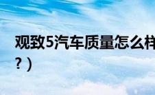 观致5汽车质量怎么样（汽车橡胶脚垫怎么样?）