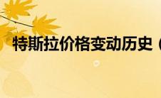 特斯拉价格变动历史（特斯拉价格是多少）