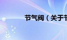 节气阀（关于节气阀的介绍）