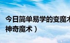 今日简单易学的变魔术（教你快速学会变两个神奇魔术）