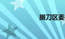 掇刀区委书记(掇)