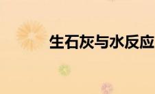 生石灰与水反应（有什么反应）