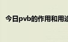 今日pvb的作用和用途（请问PVB是什么）