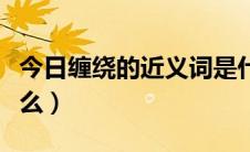 今日缠绕的近义词是什么（缠绕的近义词是什么）