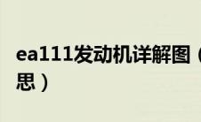 ea111发动机详解图（ea111发动机是什么意思）
