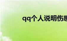 qq个人说明伤感(qq个人说明)