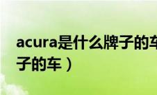 acura是什么牌子的车图片（acura是什么牌子的车）