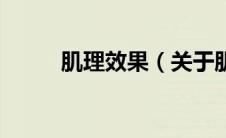 肌理效果（关于肌理效果的介绍）
