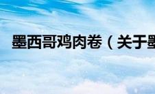 墨西哥鸡肉卷（关于墨西哥鸡肉卷的介绍）