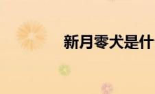 新月零犬是什么病(新月零)