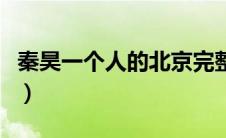 秦昊一个人的北京完整版（一个人的北京秦昊）