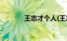 王志才个人(王志才个人资料)