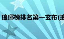 琅琊榜排名第一玄布(琅琊榜玄布是干什么的)