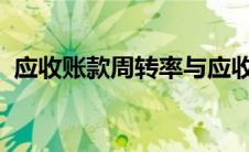 应收账款周转率与应收账款周转天数成反比