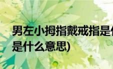 男左小拇指戴戒指是什么意思(小拇指戴戒指是什么意思)