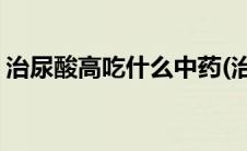治尿酸高吃什么中药(治尿酸高吃什么药最好)