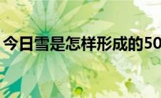 今日雪是怎样形成的50字（雪是怎样形成的）