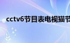 cctv6节目表电视猫节目表(电视猫节目表)