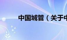 中国城管（关于中国城管的介绍）