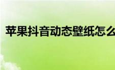 苹果抖音动态壁纸怎么设置（8步解决问题）
