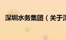 深圳水务集团（关于深圳水务集团的介绍）