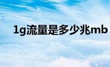 1g流量是多少兆mb（1g流量是多少兆）