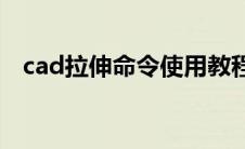 cad拉伸命令使用教程视频(cad拉伸命令)