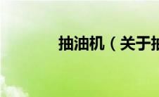 抽油机（关于抽油机的介绍）