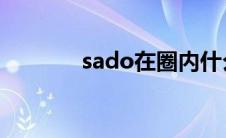 sado在圈内什么意思（sad）