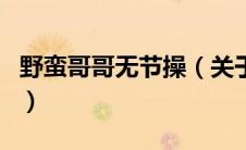 野蛮哥哥无节操（关于野蛮哥哥无节操的介绍）