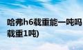 哈弗h6载重能一吨吗(哈弗h6优惠力度历史能载重1吨)