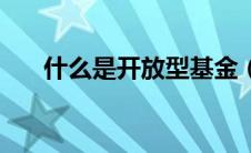 什么是开放型基金（开放型基金介绍）