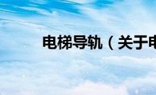 电梯导轨（关于电梯导轨的介绍）