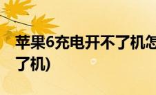 苹果6充电开不了机怎么回事(苹果6充电开不了机)