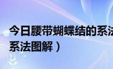 今日腰带蝴蝶结的系法慢动作（腰带蝴蝶结的系法图解）