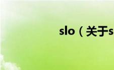 slo（关于slo的介绍）