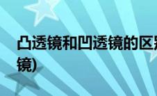 凸透镜和凹透镜的区别和作用(凸透镜和凹透镜)