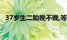 37岁生二胎晚不晚,等宝宝大了会不会孤单