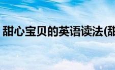 甜心宝贝的英语读法(甜心宝贝的英语是什么)