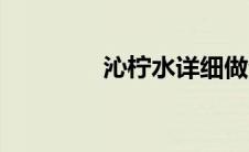 沁柠水详细做法（沁柠水）