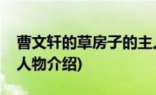曹文轩的草房子的主人公是谁(曹文轩草房子人物介绍)