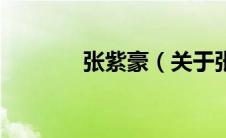 张紫豪（关于张紫豪的介绍）