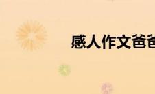 感人作文爸爸(感人作文)